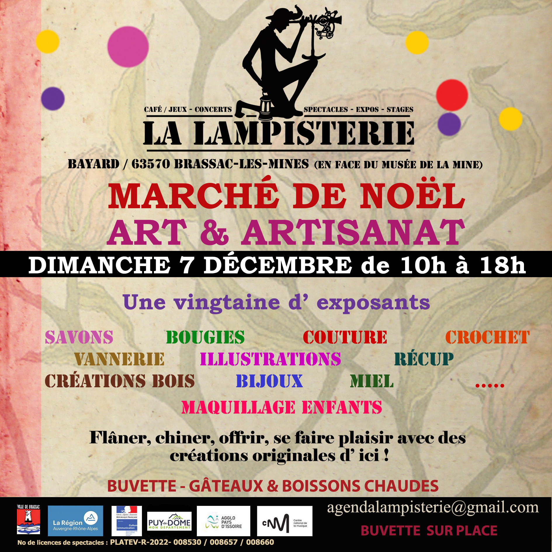 Marché de Noël à La Lampisterie à Brassac-les-Mines le 7 décembre 2025