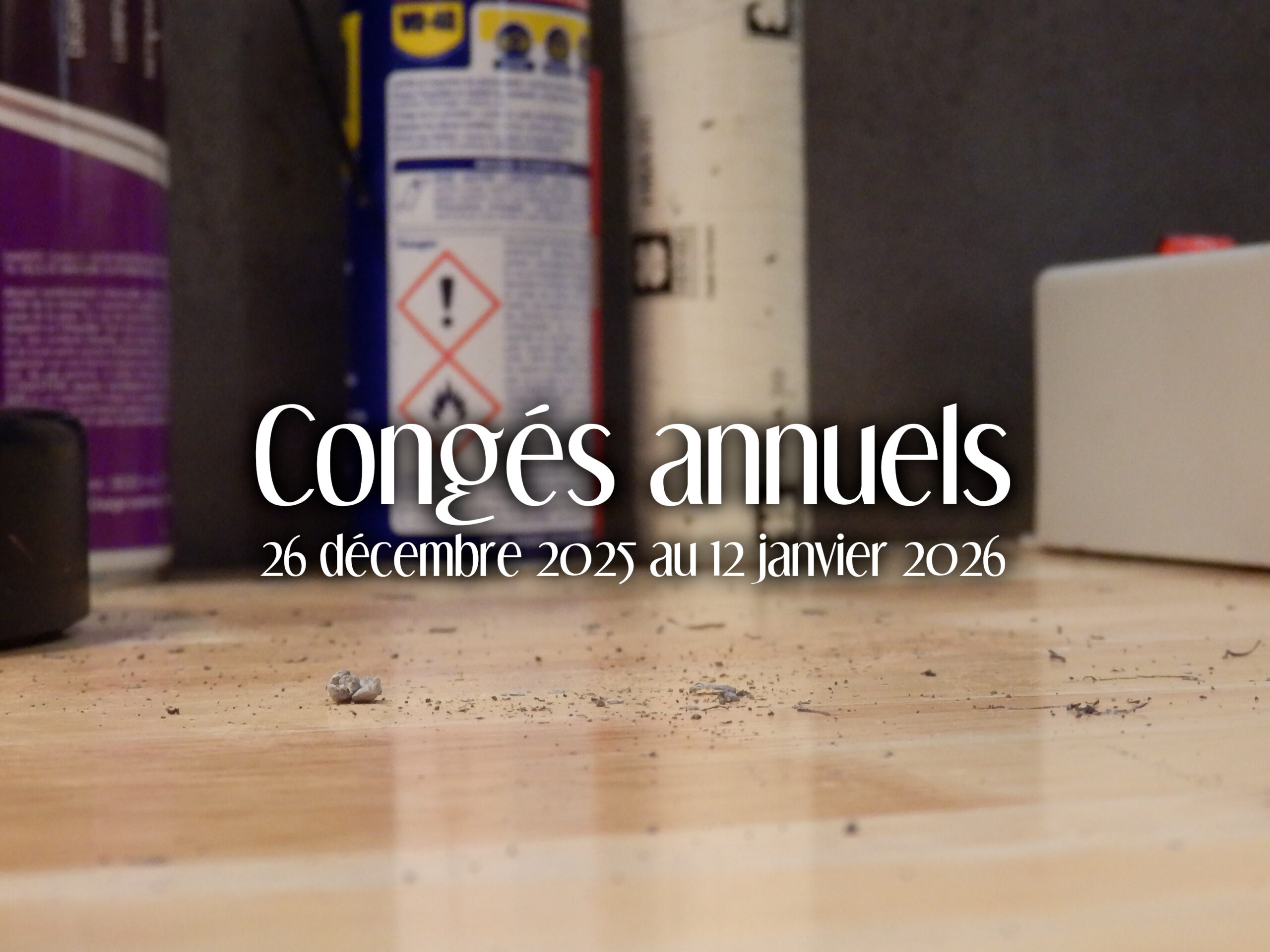 Congés du 26 décembre 2025 au 12 janvier 2026